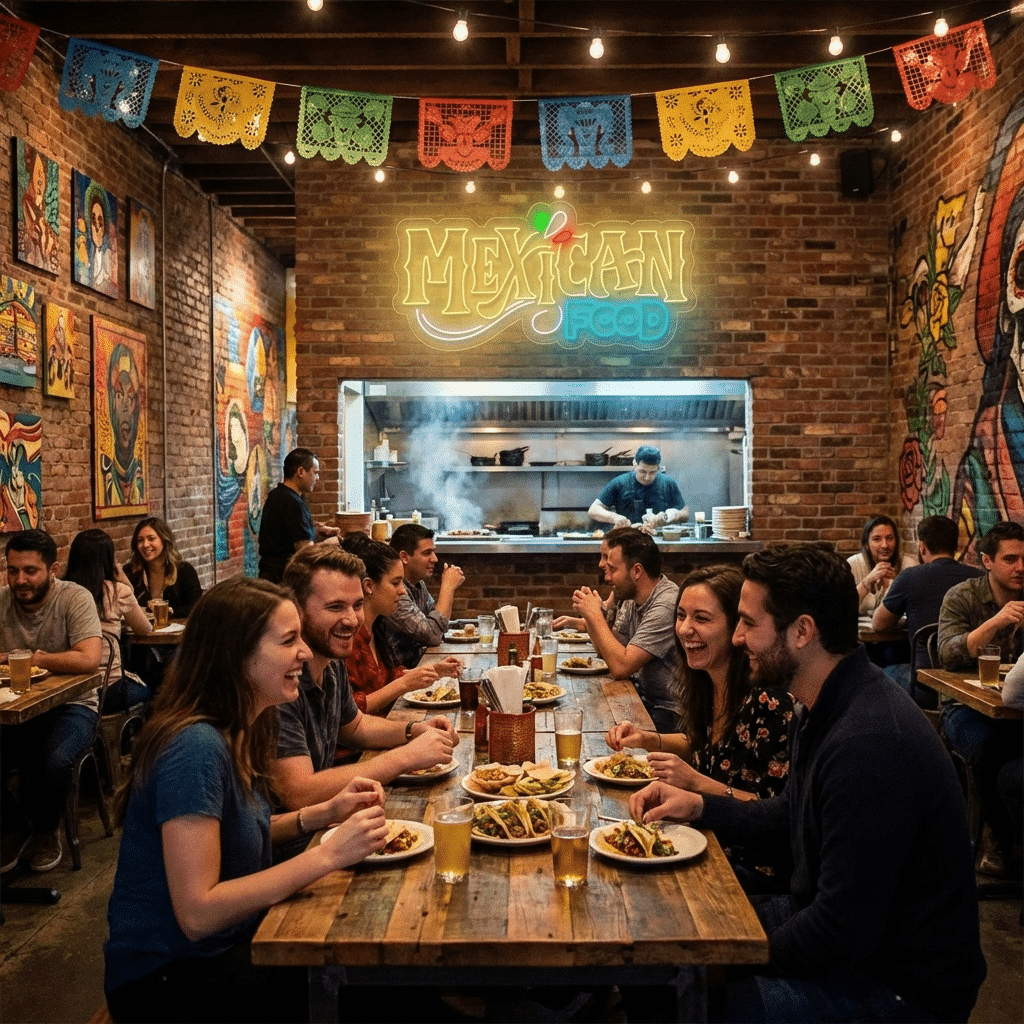 Comida Mexicana Néon - Miniatura 2