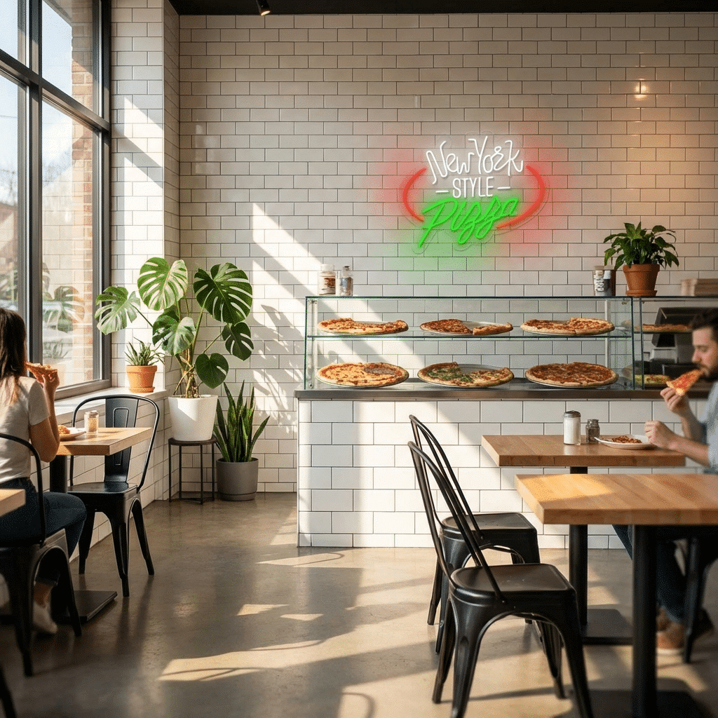 Pizza New York Style en néon LED - Miniature 3