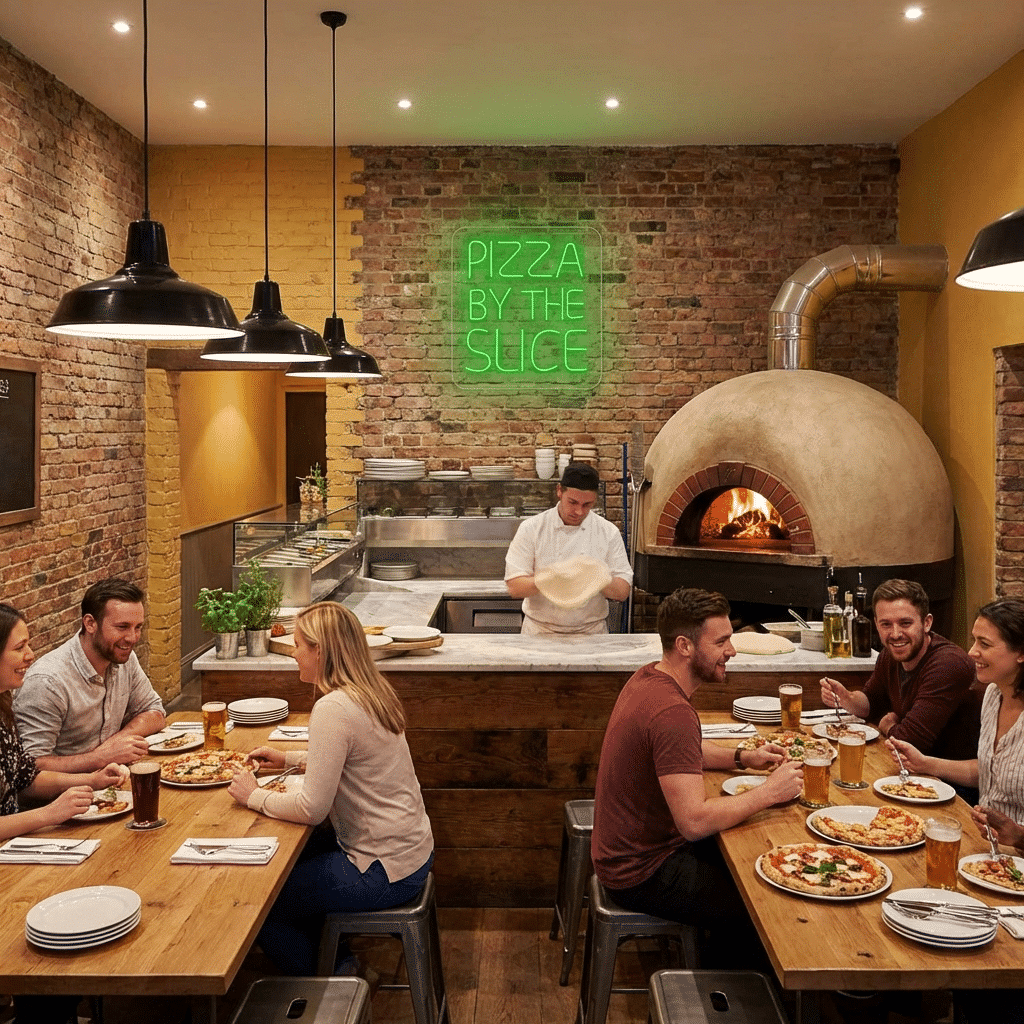 Néon Pizza à fatia - Miniatura 2