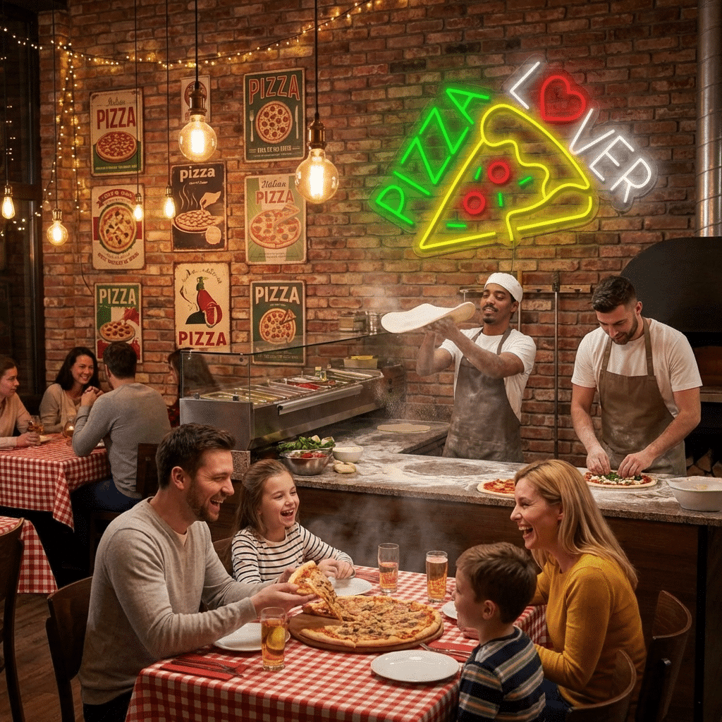 Amante de Pizza Néon - Miniatura 2