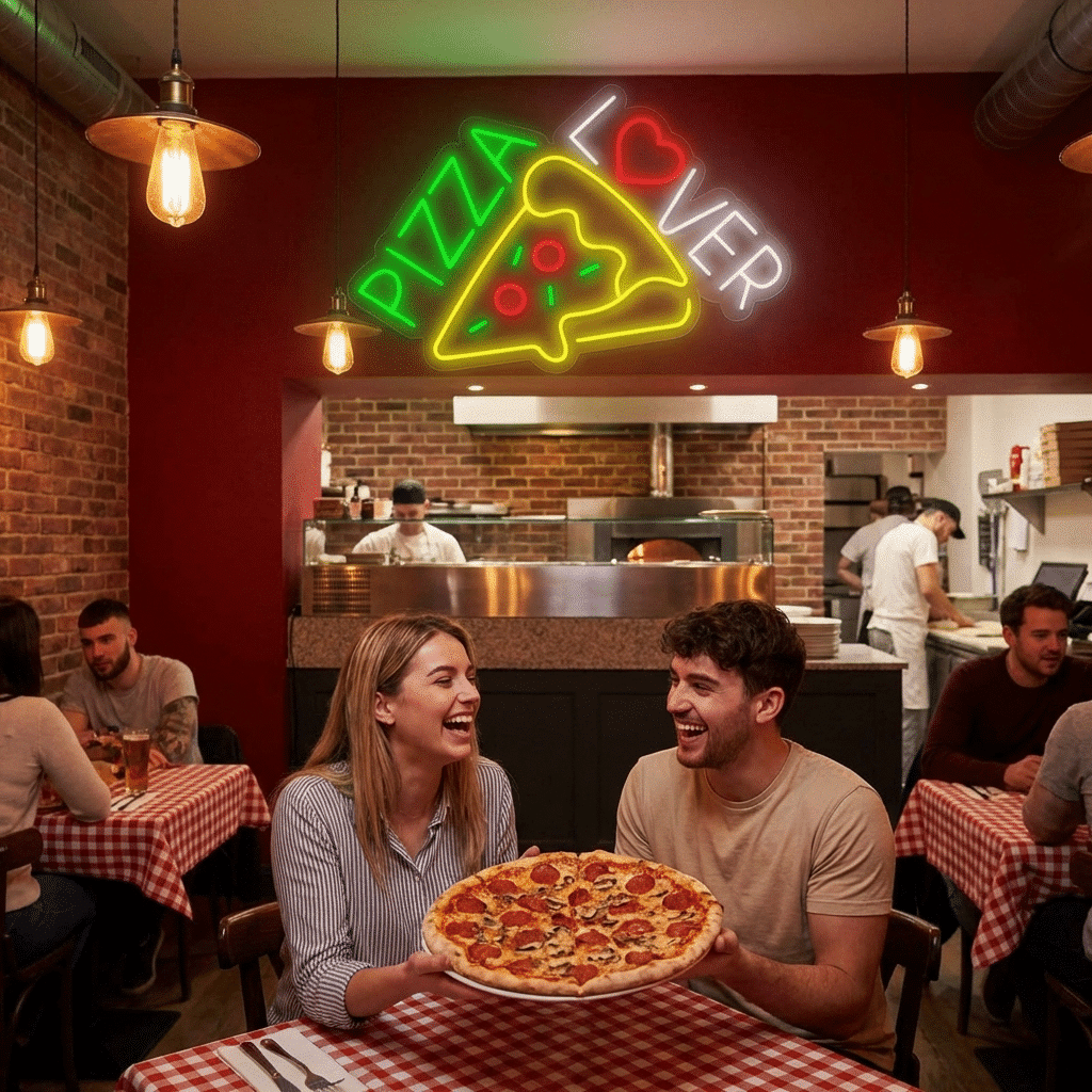 Amante de Pizza Néon - Miniatura 4