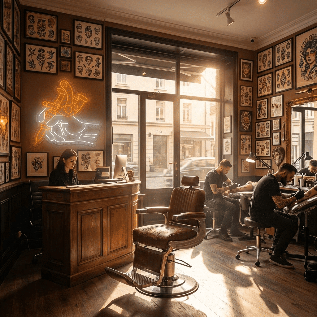 Enseignes Néon pour Salons de Tatouage - Miniature 2