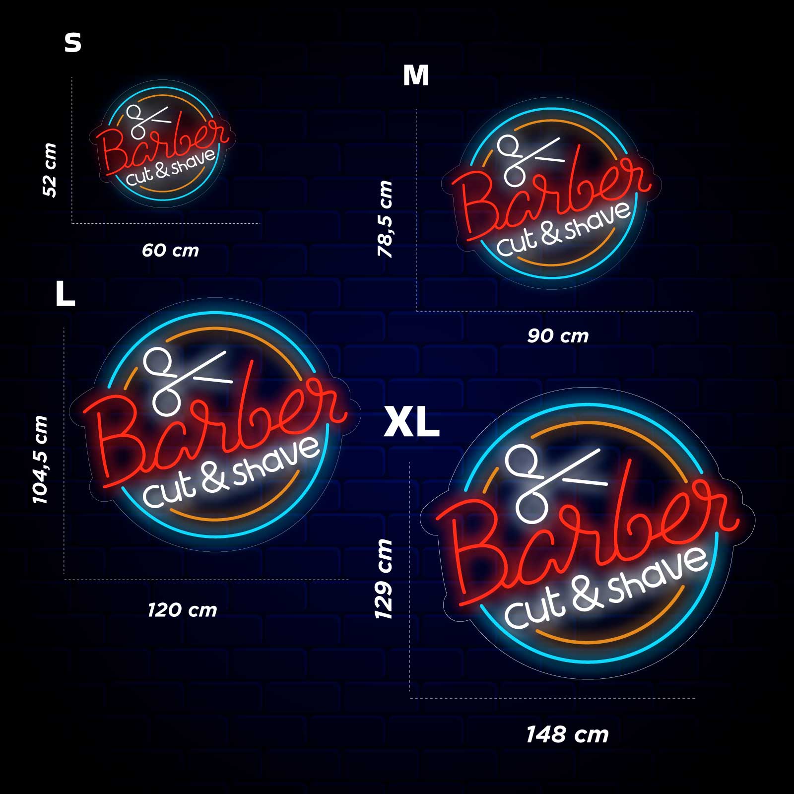 Corte e Barbearia Néon LED - Miniatura 4
