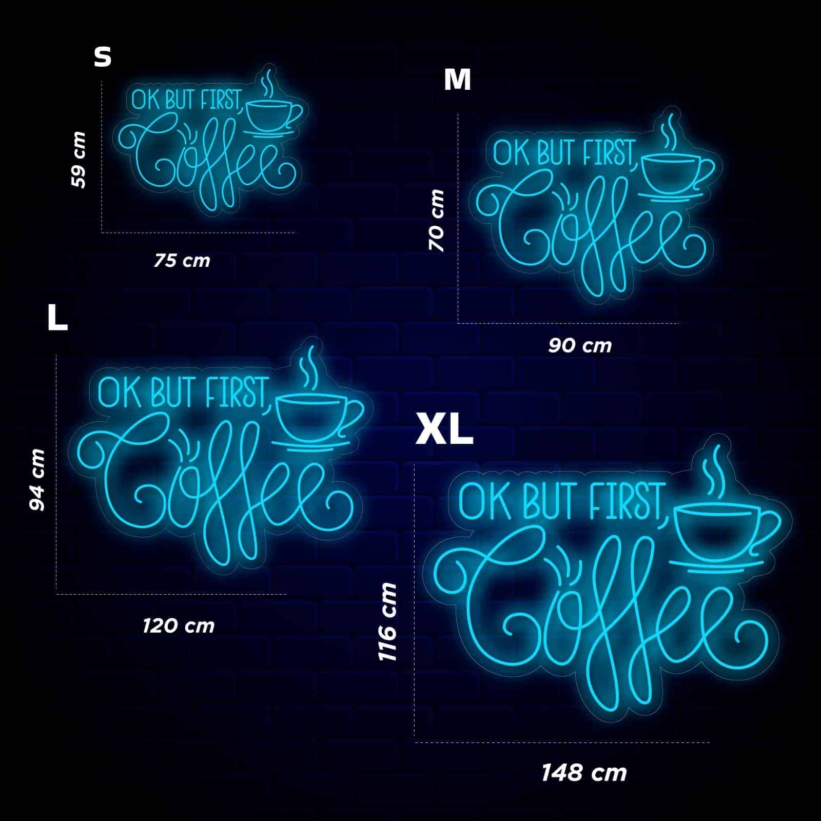 Néon OK But First Coffee - Miniature 4