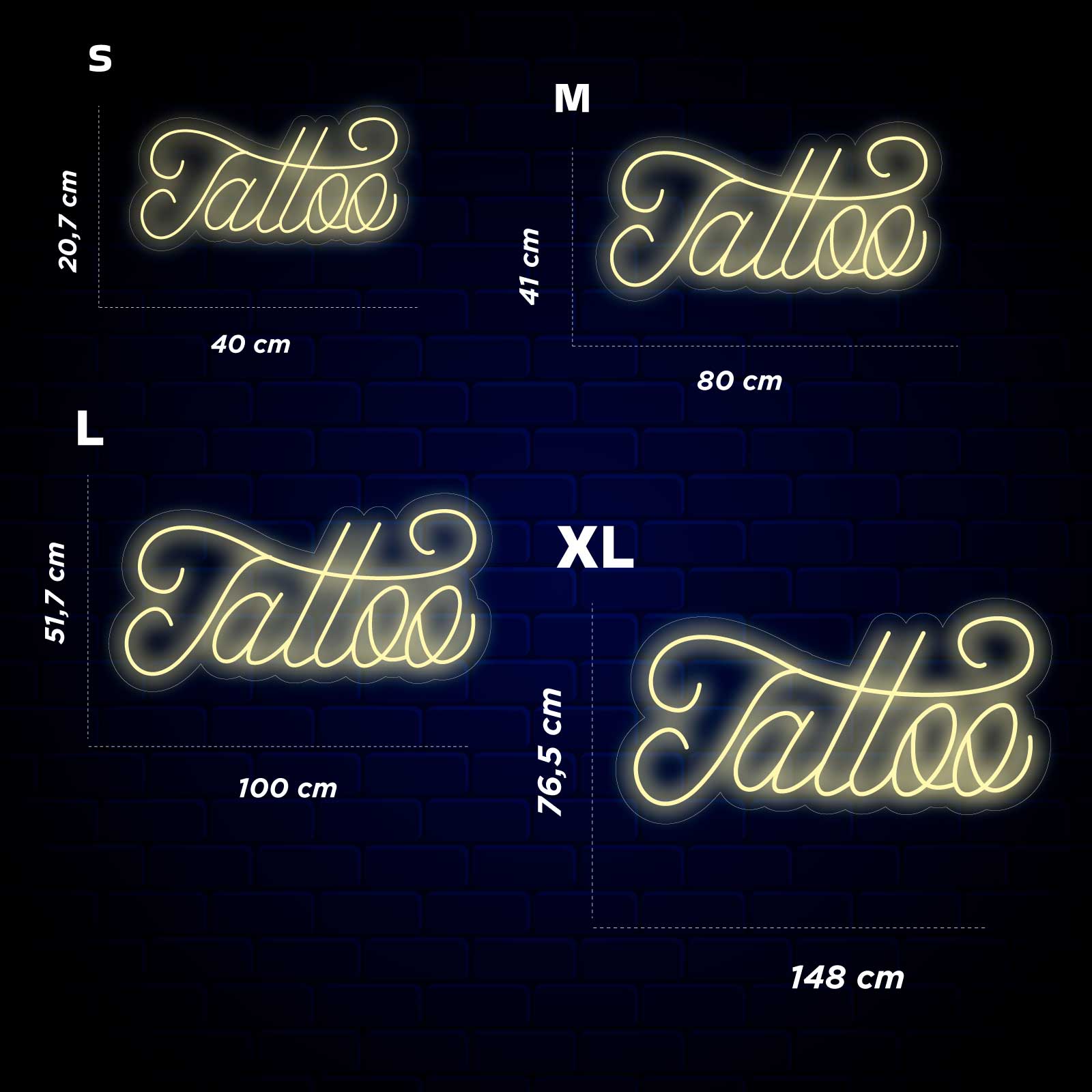 Tatouage Néon Ligne Fine - Miniature 4