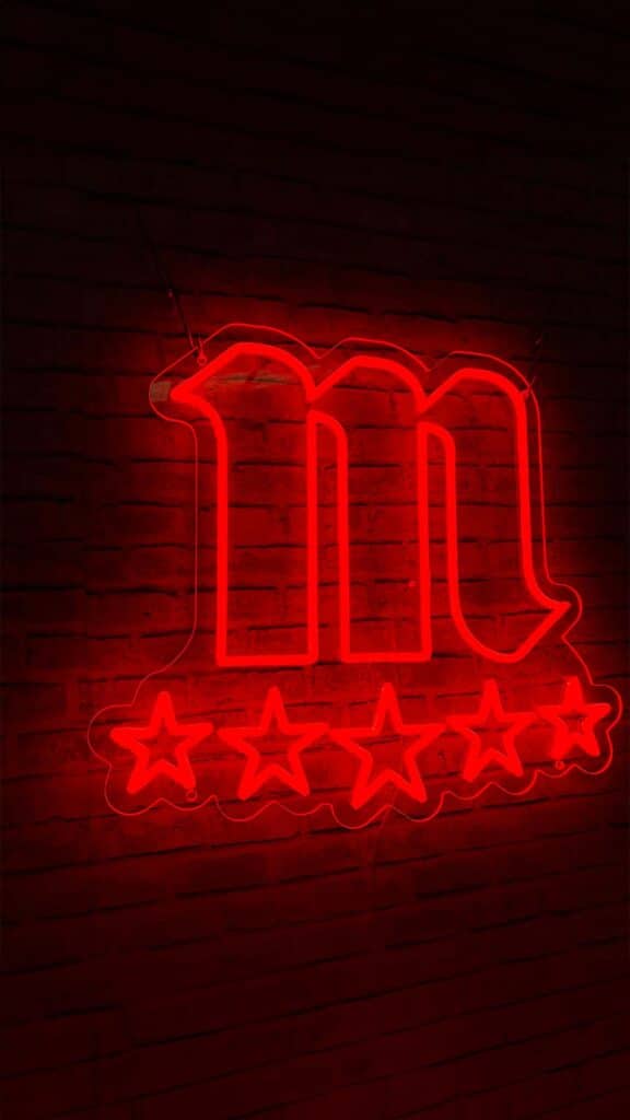 Mahou — enseigne néon personnalisée