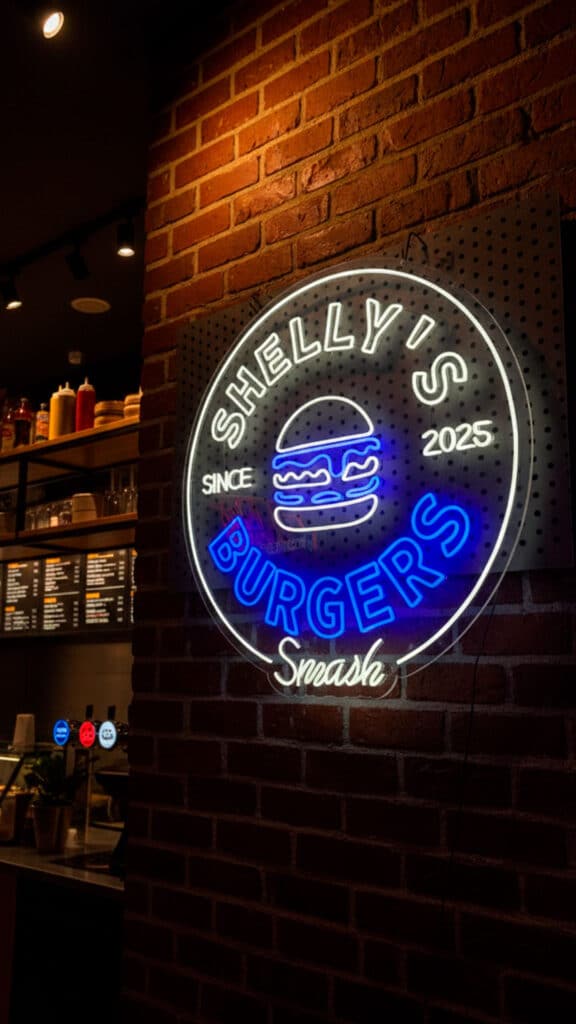 Smash Burger — enseigne néon personnalisée